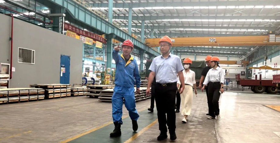 沙钢集团物资贸易副总经理常炳帅一行来访浙江大明