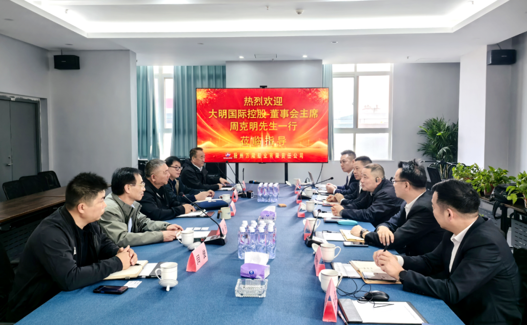 深化协同共赢 共拓船舶市场—大明集团拜访扬州万隆船业