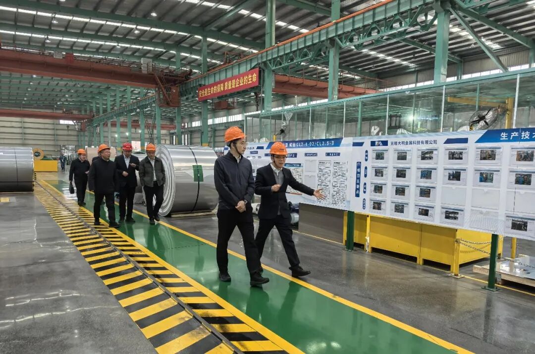 无锡市副市长孙玮一行莅临无锡大明参观指导